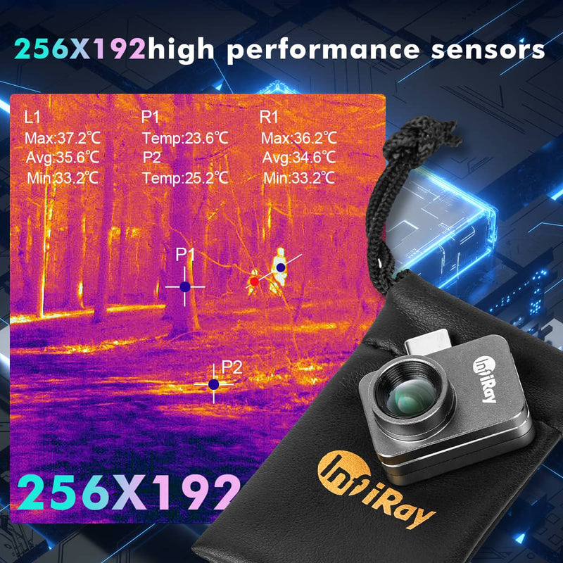 Indlæs billede i Gallery Viewer, InfiRay P2 Pro Thermal Camera with High Measuring Range Accuracy
