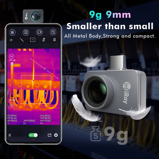 InfiRay P2 Pro värmekamera med hög noggrannhet i mätområdet