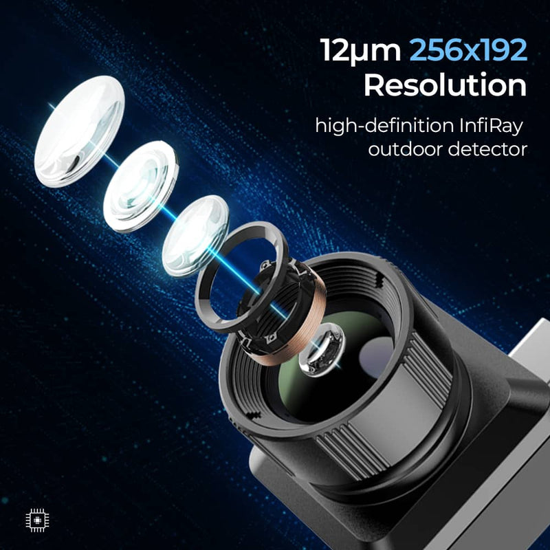 Chargez l&#39;image dans la visionneuse de la galerie, 12 μm 256*192 Resolution, high  definition Infiray outdoor detector
